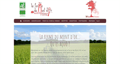Desktop Screenshot of lafermedumontdor.fr