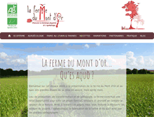 Tablet Screenshot of lafermedumontdor.fr